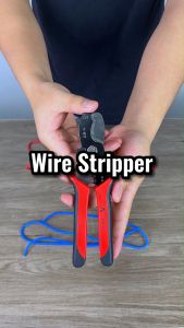 Mitsushi 7 Inches Wire Stripper Cutter Electrician Wire Tool with Wire Cutting Vinyl Grip Heavy Duty Cable Cutter Crimping Pliers