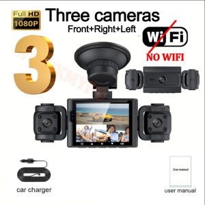 WIFI 360° DashCam 3/4 Channels Video Recorder 1080P Car DVR 24H Parking Monitor Front Right Rear View Night Vision Black Box
