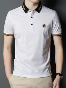 Áo Thun Polo Thêu Cao Cấp Cho Nam Mùa Hè Mỏng Thường Ngày Cổ Bẻ Tay Ngắn Phong Cách Bố Tagkita Thoáng Khí Thoải Mái