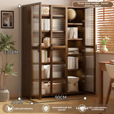 ZHUSHANXIA | Acrylic Door Book Display Storage Cabinet