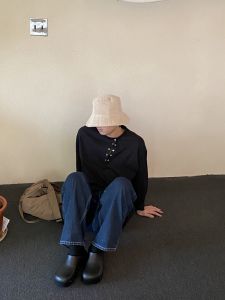 American Retro Solid Color False Two-Piece Cardigan Mens Patchwork Stylish Niche Style Double-Layer Collar Sweatshirt Henry Collar T-Shirt Tide