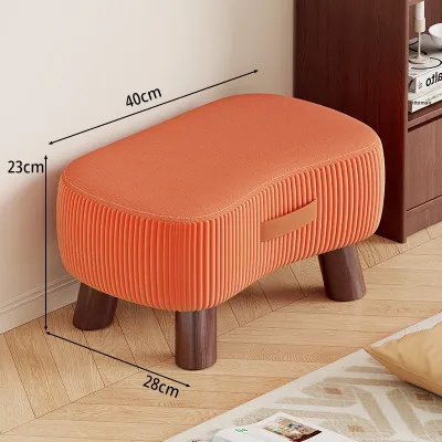 Creative Short Stool Home Use Soft Cushion Entrance Shoe Changing Bench
