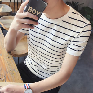 T-Shirt Short Sleeve Men Summer 2024 New Arrival Trendy Loose Trendy Ice Silk Half Sleeve Ice Clothes Menswear T-shirt