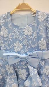 Gaun Gown pesta bordir anak perempuan Lengan Pendek embroidery pearl Party dress Anak Perempuan