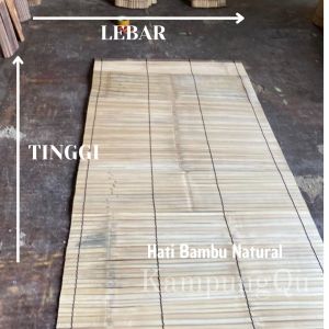 COD Tirai Kerai Kerei Kere Wide Bambu Gulung Outdoor Tahan Hujan Dan Panas 150 x 150 Free Katrol Dan Tambang Gulung Bergaransi Asli Bambu Wulung