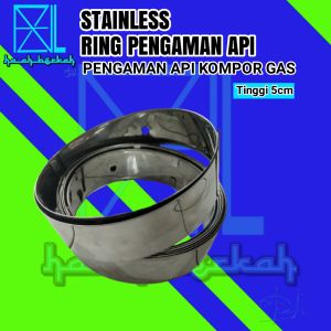 Ring Anti Angin Pengaman Api Kompor Gas Stainless Original Tinggi 5cm