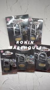 Gembok Hitam Plus 40 50 60mm Leher Panjang Pendek Kunci Pintu WEST