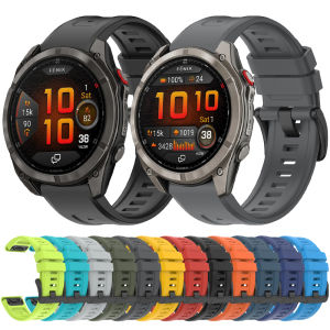 22mm 26mm Silicone Quick Fit Strap for Garmin Fenix 7 7X E 8 8Pro Fenix 6X 6 5X Tactix8 Forerunner 970 965 Enduro 3 2 Sport Band