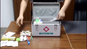 Household Medicine Box Aluminum Alloy Multi-Layer Medicine Cabinet First Aid Storage Box