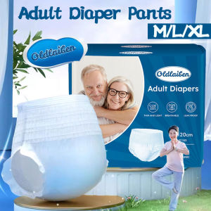 Oldlaiten Pants Adult Diapers M/L/XL (10pcs/1pack) Adult Pull-up Pants Leak-proofAdult Diaper Pants for Senior