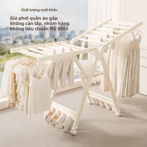 MINGZHI | Folding Floor Multi-function Clothes Drying Rack