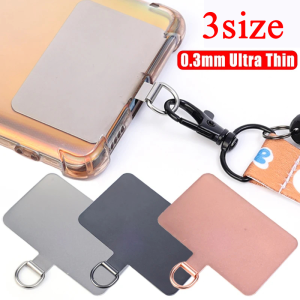 Hot🔥Metal Cell Phone Patch Pads for Crossbody Wrist Anti-lost Hanging Strap Phone Lanyard Gasket Detachable Phone Tether Tabs