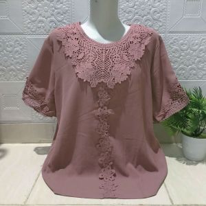 ATASAN CANTIK BANGKOK SILKY MIX BROKAT  - LD 110CM - NEW ARRIVAL