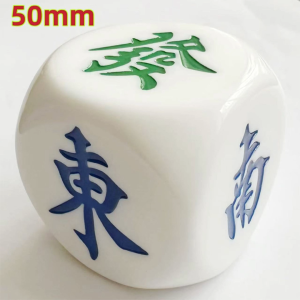 Viên xúc xắc size khủng 50mm với 6 mặt dùng định hướng gió trong mạt chược