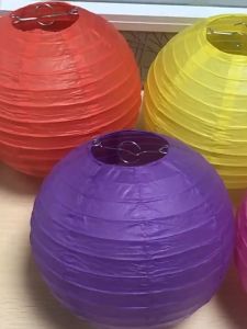 Đèn lồng giấy lụa tròn 35cm/30cm/25cm/20cm phong cách Nhật Bản trang trí trường học mầm non siêu thị decor khách sạn  TODOCO