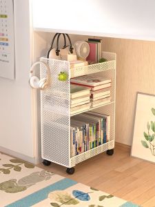 Under Desk Storage Shelf On Wheels Bookbag Organizer