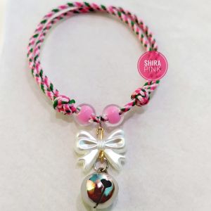 Kalung Kucing Tali Perusik Lonceng Glosy 14mm Variatis kalung Anabul Bisan di Besar Kecilkan Luc
