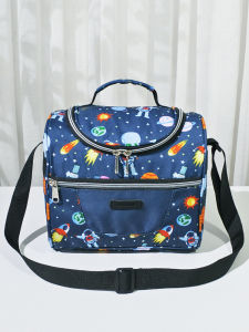 6.5L Cartoon Thermal Bag Single Shoulder Strap Lunch Box Bag Heat Preservation Or Cold Storage Ice Bag Cute Childrens Bento Bag