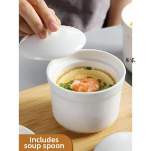 For Birds Nest Eggs Custard Soup Ceramic Steaming Pot