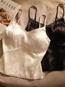 เสื้อกั๊กผู้หญิงแบบจีนย้อนยุคพร้อมแผ่นเสริมหน้าอก ผ้าอ็อกฟอร์ด ทรงเข้ารูป แขนสั้น สำหรับใส่ทำงานในฤดูร้อน