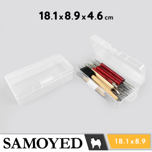 Tempat / Kotak Plastik PP Penyimpanan Serba Guna / Plastic Storage Box 18.1 x 8.9 x 4.6 / 181 x 89 x 46 cm Samoyed BX-HF-1818946 (Aksesoris / Pernak-Pernik / Kosmetik / Alat Tulis / Perlengkapan / Peralatan Seni / Jahit)