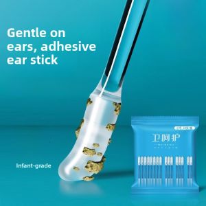 Sticky Ear Spoon Powerful Ear Cleaning Stick Disposable Safe for Children Cotton Swab Stick Personal Hygiene Tool