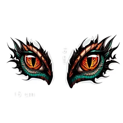 stiker mata keren 1 set stiker print sudah cutting size 15 cm