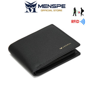 MENSPE Fashion Short Wallet RFID Anti Theft Brush Retro Wallet Business Wallet Soft PU Wallet Multi-Card Position Wallets Travel Purses Zipper Coin Pouch ID Credit Cards Holders