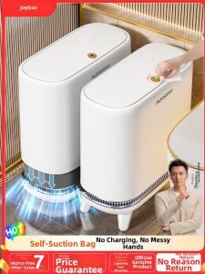 Joybos | With Lid Air Pressure Adhesive Bag Sleeve Narrow Trash Can