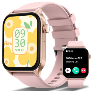 PEJE smartwatch การทําการโทรและโทรด้วยเสียง 1.83 หน้าจอสัมผัสเต็มรูปแบบ 24H Health Monitor 100+ โหมดกีฬา 200+ ใบหน้านาฬิกา