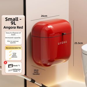 MEIZHUFU | Kitchen & Bathroom Friendly Hands-Free Aesthetic Lidded Trash Can