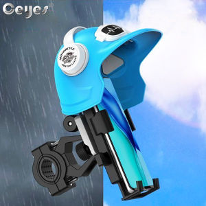 Ceyes Motorcycle Phone Holder Adjustable Helmet Sunshade Phone Mount Waterproof Cellphone Holder