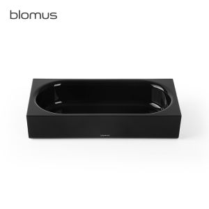 Blomus Solid Wood Tray Soap Dish Toothbrush Cup Hotel Storage Decorative Piece Bathroom Organizer Nordic Style Polished Surface