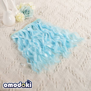 Omodoki Original 20cm Cotton Doll Wig Monochrome Mixed Color Corn Curly Hair Wigs Hair Pack Doll Wig
