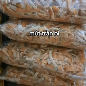 Mứt trần bì 100g dùng thử Mứt trần bì xí muội vỏ cam vỏ quýt tẩm đường vị chua ngọt món ăn vặt giảm ho tiêu đờm Tết mứt tết
