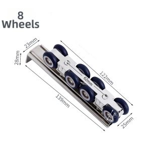 Silent Nylon Stainless Steel Door Track
