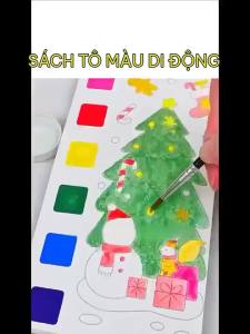 12 Sheets Portable Watercolor Painting Book Coloring Book With Paint Brush Book Kids Graffiti Picture Drawing Stationery[M55]