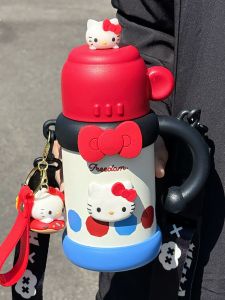 Cute Stainless Steel Thermal Bottle with Sling