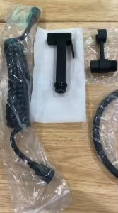 Bidet Spray DIY ชุดฉีดชำระ แรงดันสูง ประหยัดน้ำ ดีไซน์สวย สีดำ Nordic Style SP-07