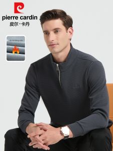 Pierre Cardin | Áo nỉ nam Áo thun dài tay lót lông cừu cổ đứng ấm áp