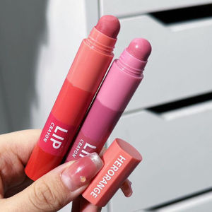 VEDO💕COD 4 Warna Lipstik Crayon 4 in 1: Lipstik Mini Matte Velvet yang Tahan Lama