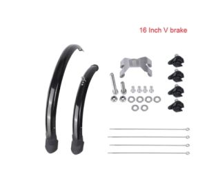 NEW 2pcs Front Rear Mudguard 16 20 inch Bicycle Fender Double Bracing Adjustable Size Bike wings for Folding Bike Chrome plastic Other Bike parts