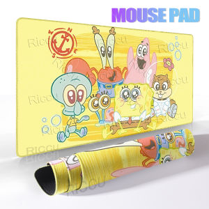 Large Extended SpongeBob SquarePants Patrick Star Pattern Mouse Pads Computer Keyboard Lock-Edge Rubber Carpet Anti-slip PC Rugs