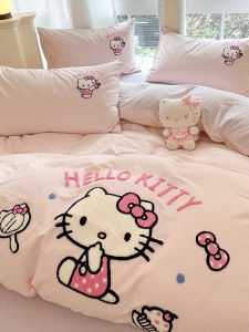 Kiss Dear | Cute Princess Style Kitty Cat Winter Flannel 4-piece Set Cotton 1.5m