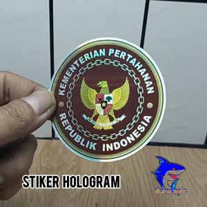 KEMENHAN KEMENTRIAN PERTAHANAN STIKER KEMENHAN STIKER HOLOGRAM