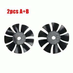 2pc Air Compressor Black Fan Blade Oil-Air Pump Motor Cooling Fan For 550W/750W Oil-free Air Compressor Side A & B 2022 New
