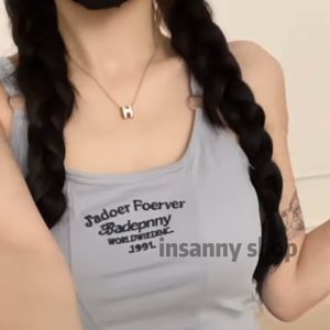 Forever Embroidered Suspender vest with chest Pad Sleeveless suspender vest top (FREE SIZE)