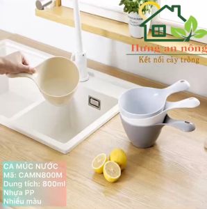 CAMN800M - Ca tay cầm múc nước tưới cây rửa trái cây nhựa PP dung tích 800ml ( xem trong phần mô tả giúp )