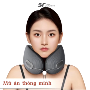 Gối Cổ U Kèm Mũ Du Lịch Cao Su Non Êm Ái Công Thái Học Giảm Mỏi Vai Gáy Tựa Cổ Máy Bay Ô Tô - Hỏa tốc HCM
