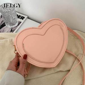 IELGY Mini Cute Heart Fashion Messenger Bag for Women
